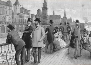 Exposición Universal de 1900 en París: la calle de las naciones de French School
