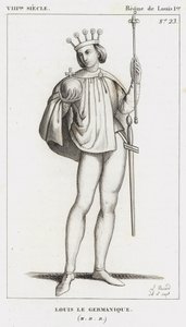 VIII Siecle, Regne de Louis Ier, Louis le Germanique de French School