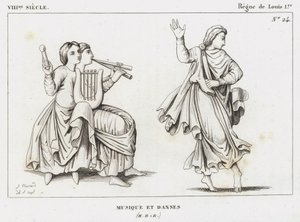 Siglo VIII, Reinado de Luis I, Música y Danzas de French School