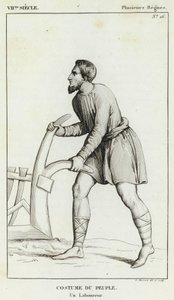 Siglo VII, Varios Reinos, Traje del Pueblo, Un Labrador de French School