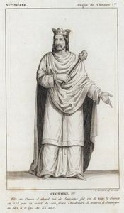 VI Siglo, Reinado de Clotario I, Clotario I (grabado) de French School
