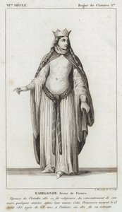 VI Siecle, Regne de Clotaire Ier, Radegonde, Reine de France de French School