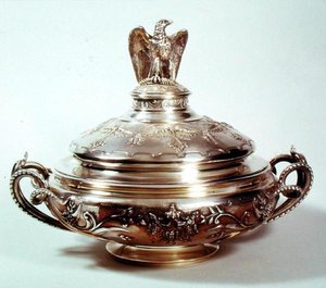 Plato de vegetales, Servicio Napoleón III, 1855 de French School