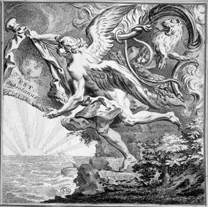 Viento del Este - grabado de French School