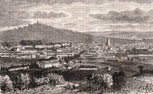 Vesoul - comuna del Gran Este de Francia, prefectura del departamento de Haute-Saône en la región de Borgoña-Franco Condado - grabado en “Francia ilustrada: geografía, historia, administración estadística” por V.-A. Malt-Brown. 1884 de French School