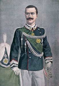 Víctor Manuel III, ilustración de Le Petit Journal, 1900 de French School