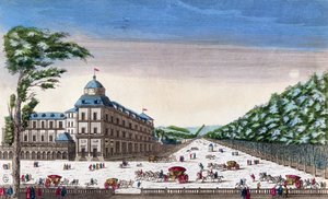 Vista del Schloss Esterhazy, Eisenstadt, Austria de French School