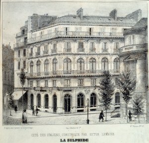 Vista de la Maison Dorée (o Maison d