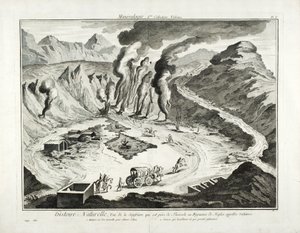 Vista del Volcán Solfatara, Pozzuoli, Nápoles de French School
