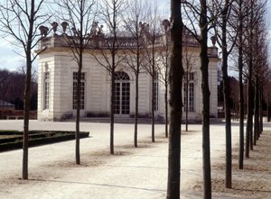 Vista del Trianon en Versalles en los Yvelines (78) de French School