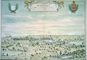 Vista de la abadía de Fontevrault (Fontevraud) en Maine y Loira