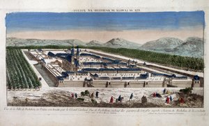 Vista de la ciudad de Richelieu en Poitou - Óptica de French School