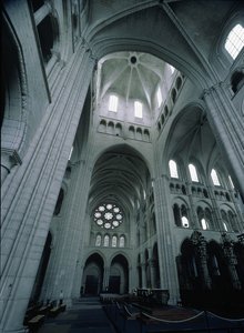 Vista de la torre de cruce hacia el suroeste, completada c.1230 de French School