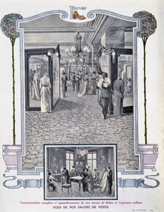 Vista de las ferias de ventas de la tienda “Au Louvre”