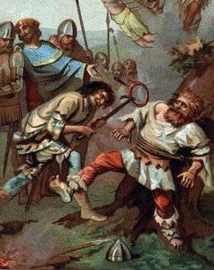 Violencia de la Jacquerie contra la nobleza francesa (1358) de French School
