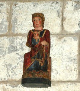 Virgen y Niño (madera) de French School