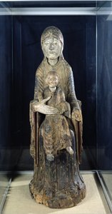 Virgen y Niño en Majestad, de Forez (madera pintada)