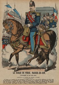Visita de Naser al-Din, Shah de Persia, a París de French School