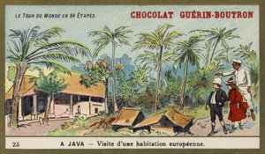 Visita a una casa europea, Java de French School