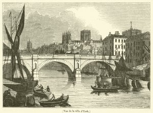 Vista de la ciudad de York (grabado)