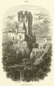 Vista del Alcázar de Segovia (grabado)