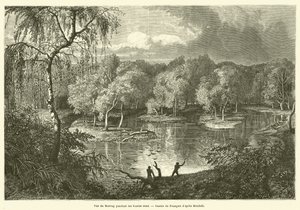 Vista del Murray durante las aguas altas de French School