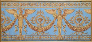 Friso de papel tapiz del período del Consulado, c.1800 de French School