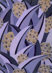 Diseño de papel tapiz por Maison Gaillard, pub. 1930 de French School