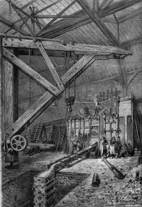 Guerra de 1870 - Sitio de París: la fundición del cañón 
