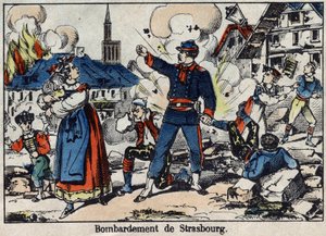 Guerra de 1870 entre Francia y Prusia: Asedio y bombardeo de Estrasburgo de French School