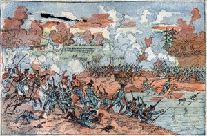 Guerra de la Cuarta Coalición: "vista de la Batalla de Friedland de French School