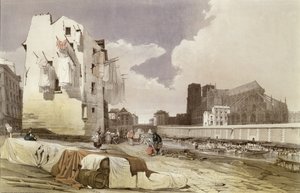 Lavanderas en los lavaderos del Quai Montebello, c.1840