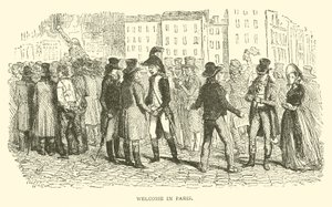 Bienvenida en París (grabado) de French School