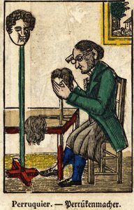 Peluca; Serie sobre oficios de French School