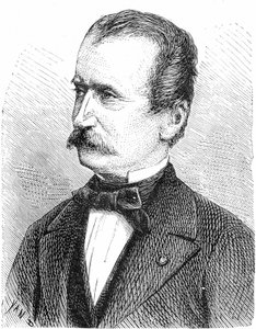 Wilhelm von Engerth (1814-1884) ingeniero austriaco (motor), grabado de French School