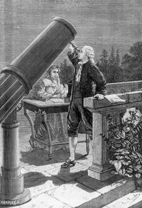 William Herschel (1738-1822) descubre el planeta Urano de French School