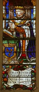 Ventana que representa a Luis de Borbón-Vendome de French School