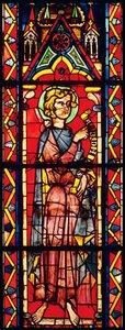 Vidriera que representa al profeta Abdías, c.1270-75 de French School