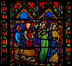 Una escena de la vida de Santa María Magdalena - llega a Marsella de French School