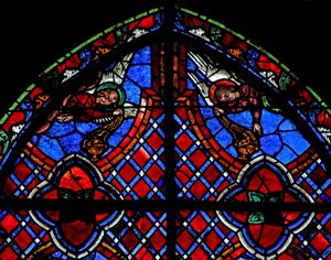 Ventana w01 que representa ángeles de French School