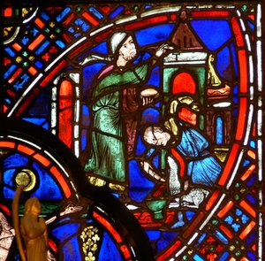 Ventana que representa la señal de la Pascua Tau de French School