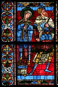 Virgen María y el centurión Longino