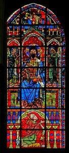 Ventana w100 con Cristo en Gloria de French School