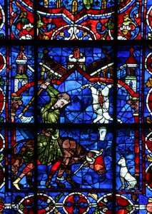 Ventana w103 que representa donantes - carniceros de French School