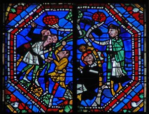 Ventana w104a con San Martín y el milagro del pino de French School