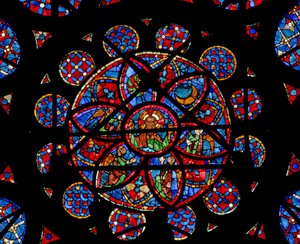 Ventana w115 que representa a Dios el Creador de French School