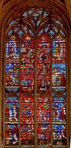 Ventana w116 que representa el Árbol de Jesé de French School