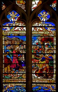 Ventana w119 con José ante el Faraón de French School