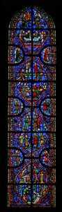 Ventana w11 que representa el martirio de San Andrés de French School
