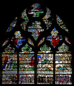 La Creación y miembros de la Cofradía de la Caridad de French School